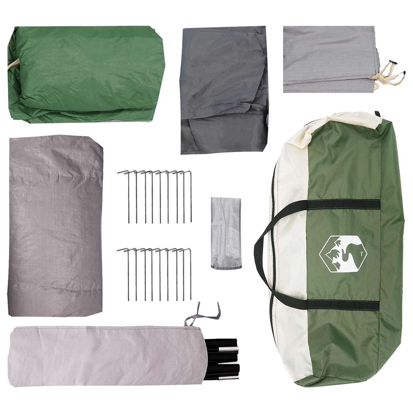 Tunnel Tent Green 427 x 305 x 205 cm Polyester and Steel