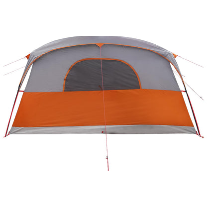 Tunnel Tent with Roof Grey and Orange 427 x 305 x 205 cm