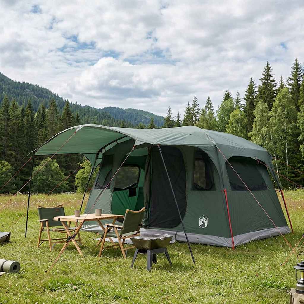Tunnel Tent Army Green 427 x 305 x 205 cm Polyester and Steel
