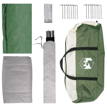 Family Tent Green 487 x 340 x 216 cm Polyester and Steel