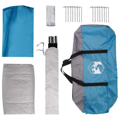 Family Tent Blue 487 x 340 x 216 cm Polyester and Steel