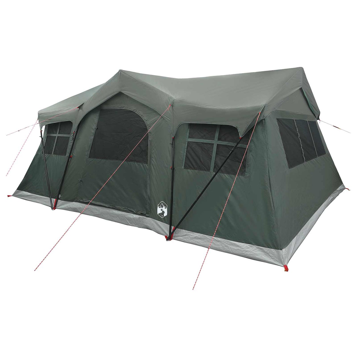 Family Tent Army Green 487 x 340 x 216 cm Polyester and Steel