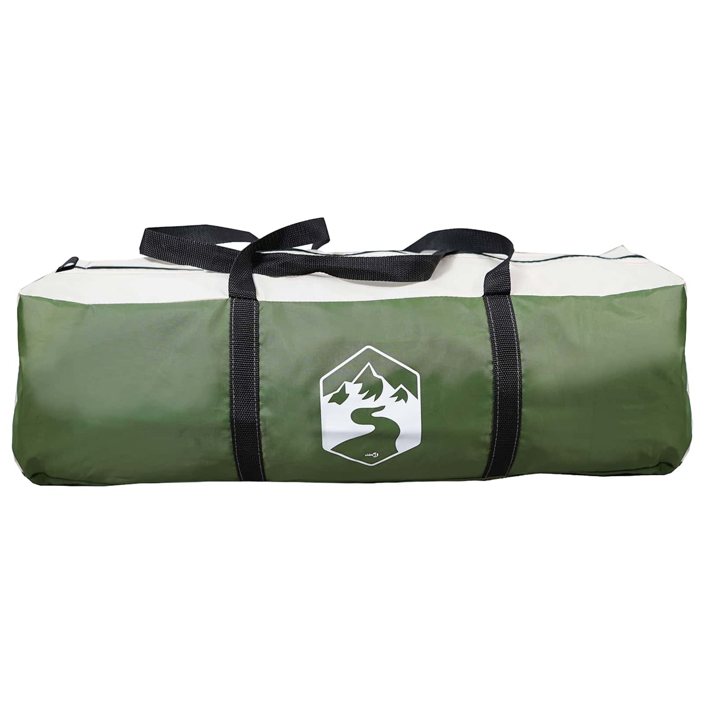 Tunnel Tent Green 370 x 275 x 210 cm Polyester and Steel