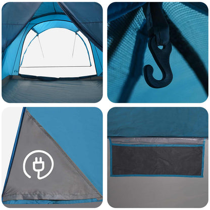 Tunnel Tent Blue 370 x 275 x 210 cm Polyester and Steel