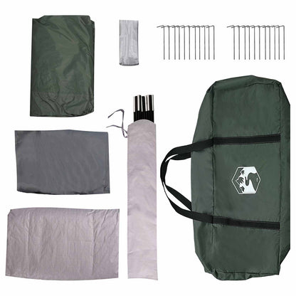 Tunnel Tent Army Green 370 x 275 x 210 cm Polyester and Steel
