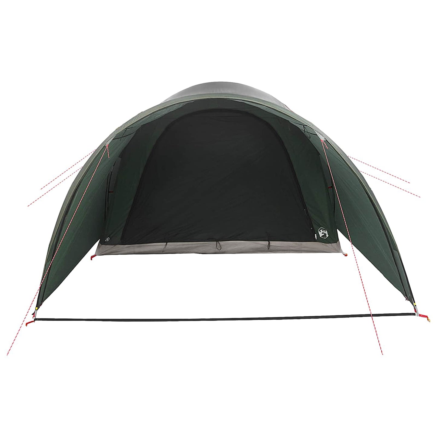 Tunnel Tent Army Green 370 x 275 x 210 cm Polyester and Steel