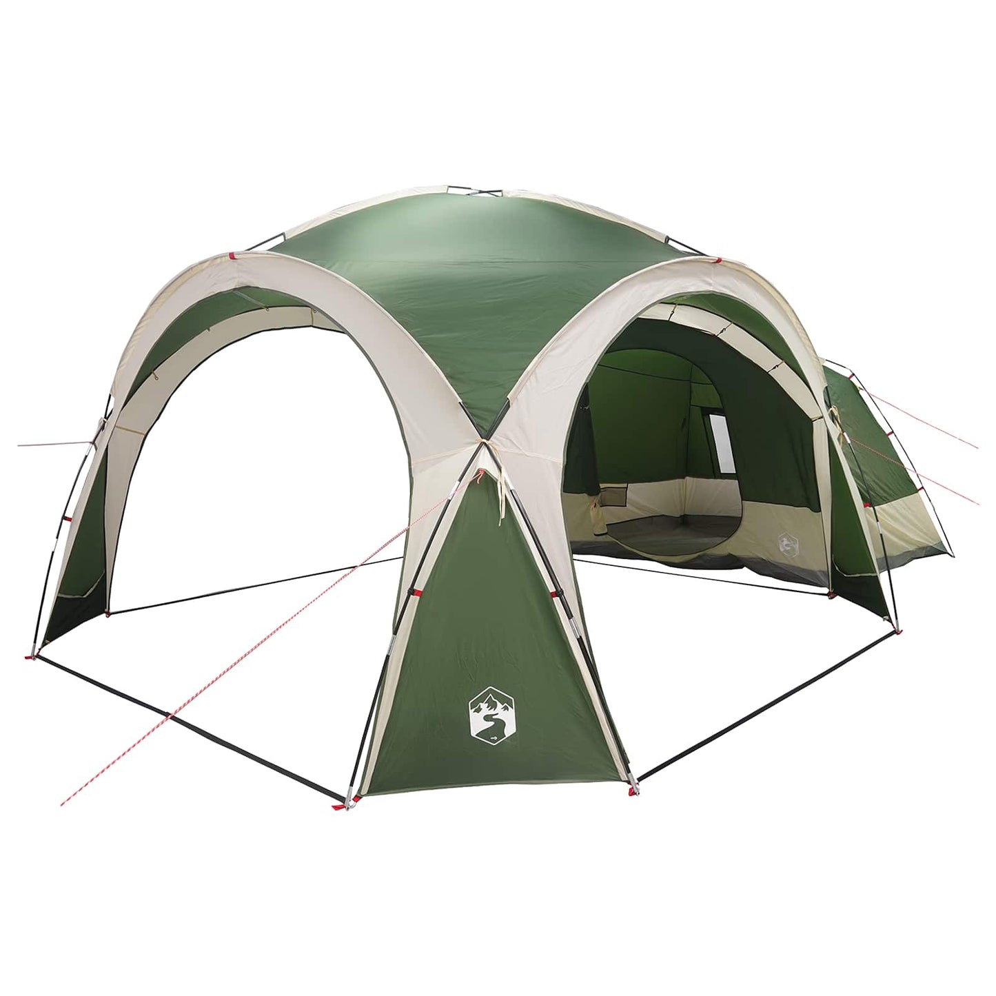 Side Tent Green 410 x 410 x 250 cm Polyester and Steel