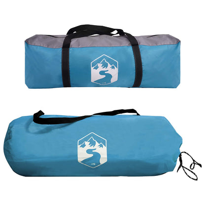 Side Tent with Roof Blue 410 x 410 x 250 cm Polyester and Steel