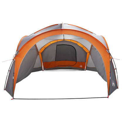 Side Tent with Roof Grey and Orange 410 x 410 x 250 cm