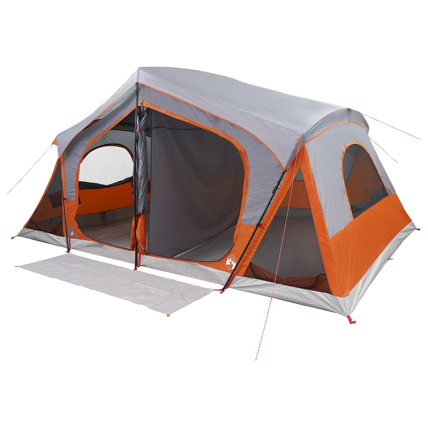 Cabin Tent with Roof Grey and Orange 480 x 273 x 205 cm