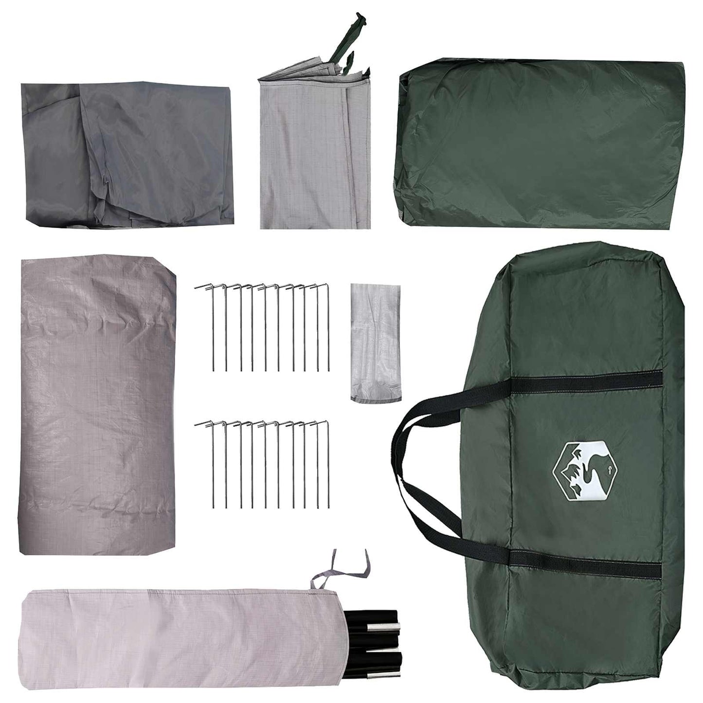 Cabin Tent Army Green 480 x 273 x 205 cm Polyester and Steel