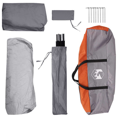Instant Tent with Roof Grey and Orange 305 x 215 x 140 cm