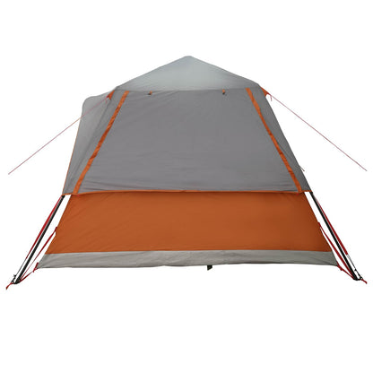Instant Tent with Roof Grey and Orange 305 x 275 x 190 cm
