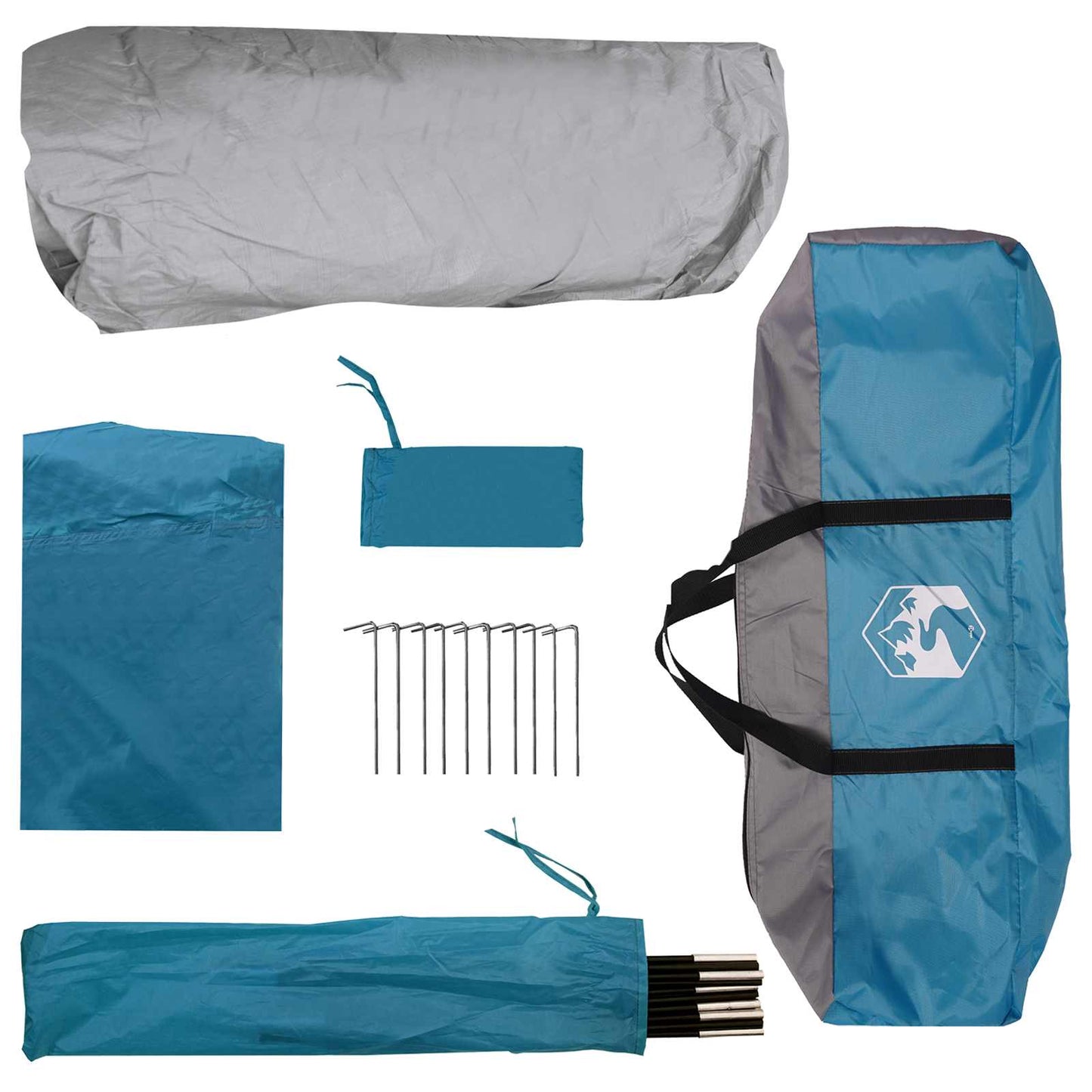 Instant Tent Blue 365 x 380 x 200 cm Polyester and Steel