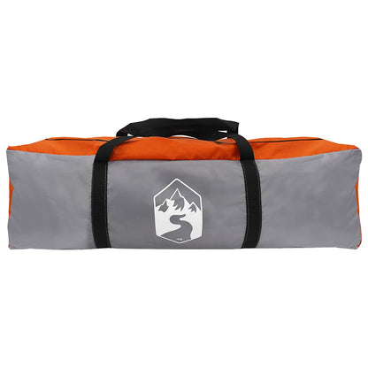 Instant Tent with Roof Grey and Orange 365 x 380 x 200 cm