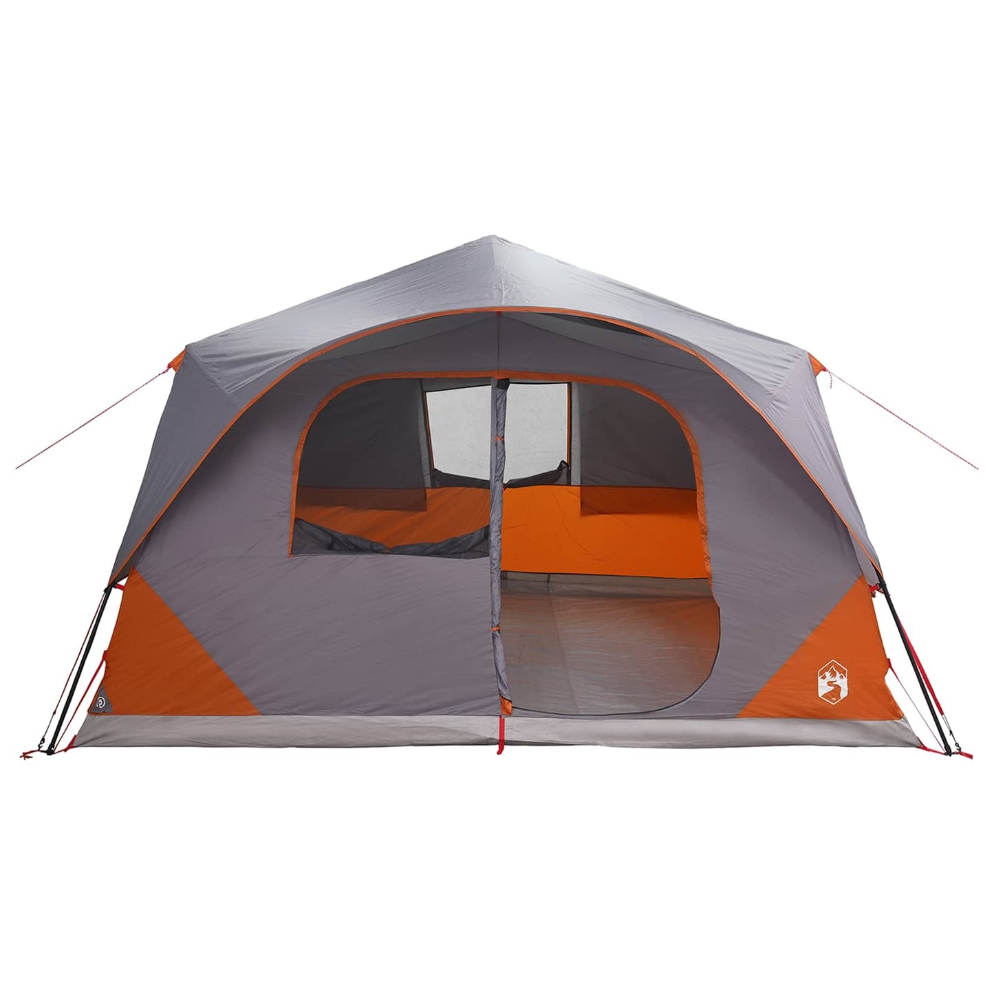 Instant Tent with Roof Grey and Orange 365 x 380 x 200 cm