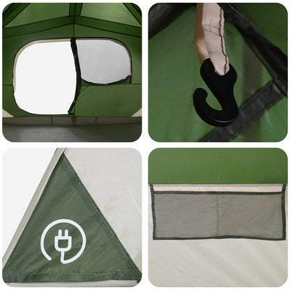 Instant Tent Green 365 x 280 x 200 cm Polyester and Steel