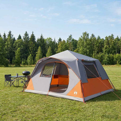 Instant Tent with Roof Grey and Orange 365 x 280 x 200 cm