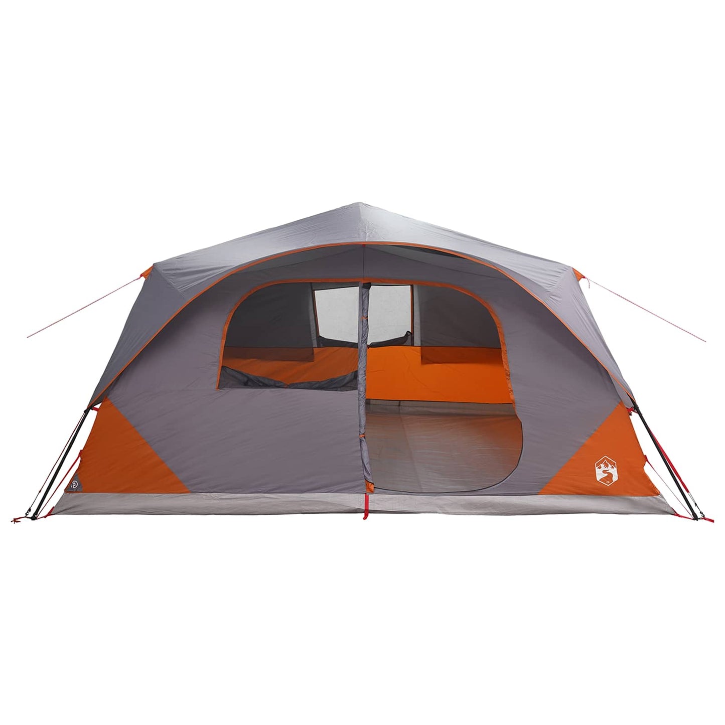 Instant Tent with Roof Grey and Orange 365 x 280 x 200 cm