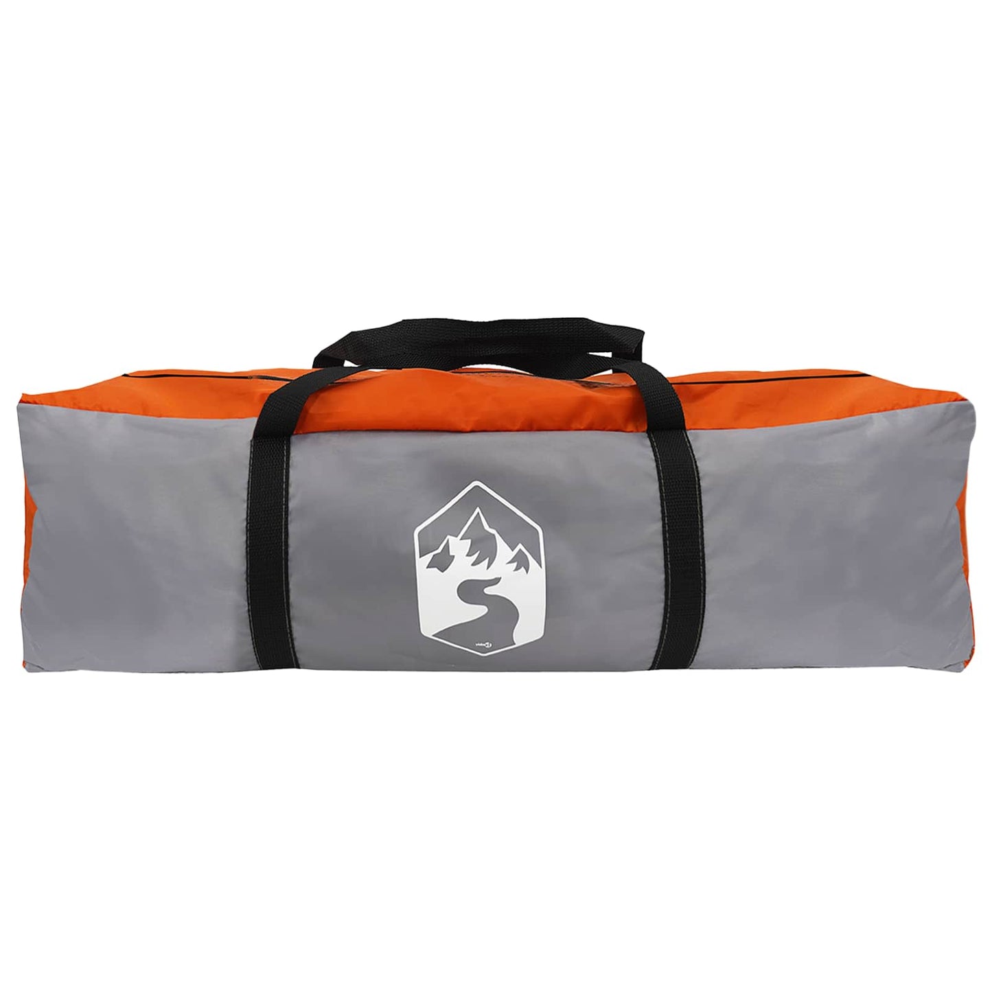 Family Tent with Roof Grey and Orange 305 x 275 x 190 cm