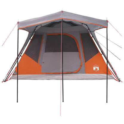 Family Tent with Roof Grey and Orange 305 x 275 x 190 cm