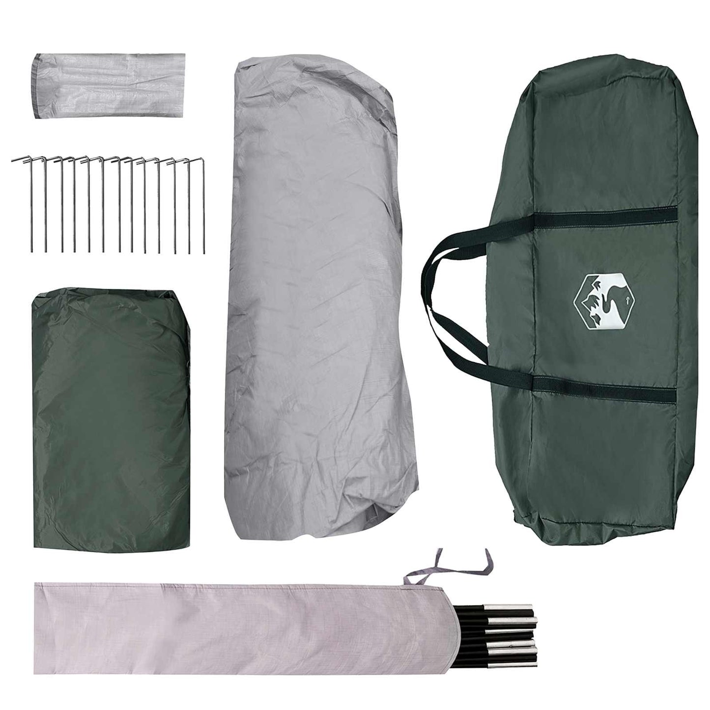 Family Tent Army Green 305 x 275 x 190 cm Polyester and Steel