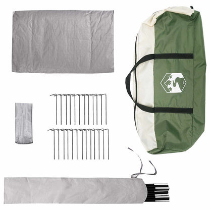 Tipi Tent Green 700 x 700 x 395 cm Polyester and Steel