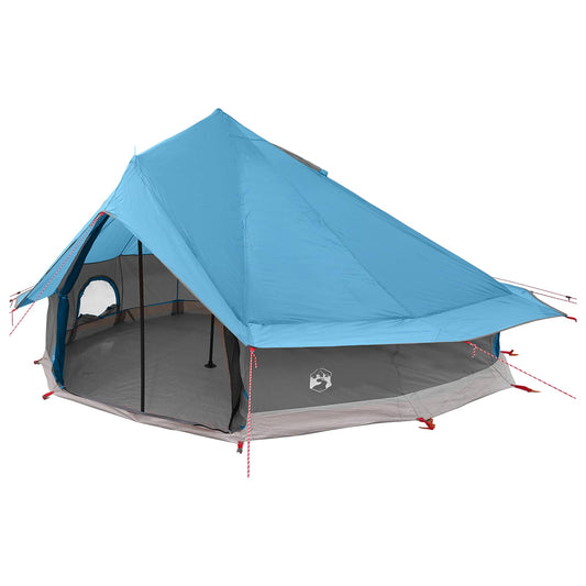 Tipi Tent 18-Person Blue Polyester and Steel