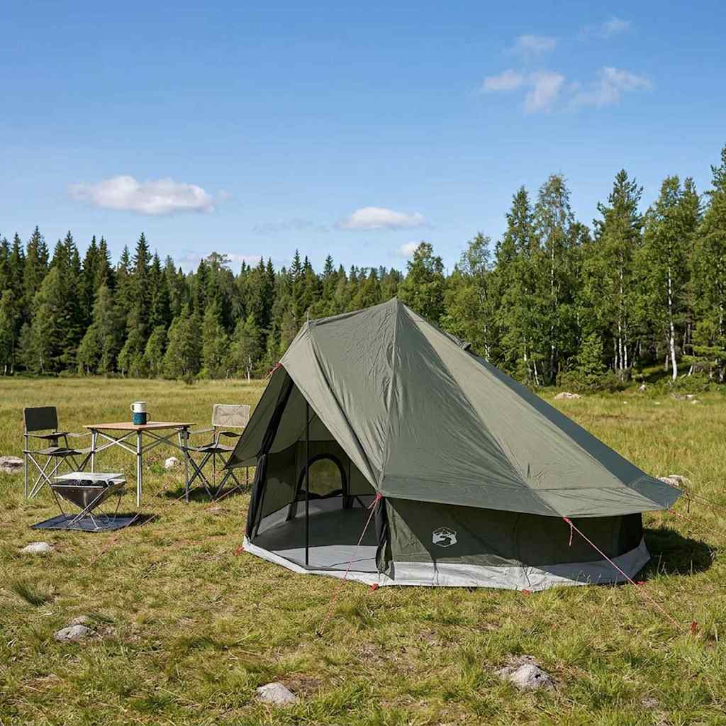 Tipi Tent Army Green 700 x 700 x 395 cm Polyester and Steel