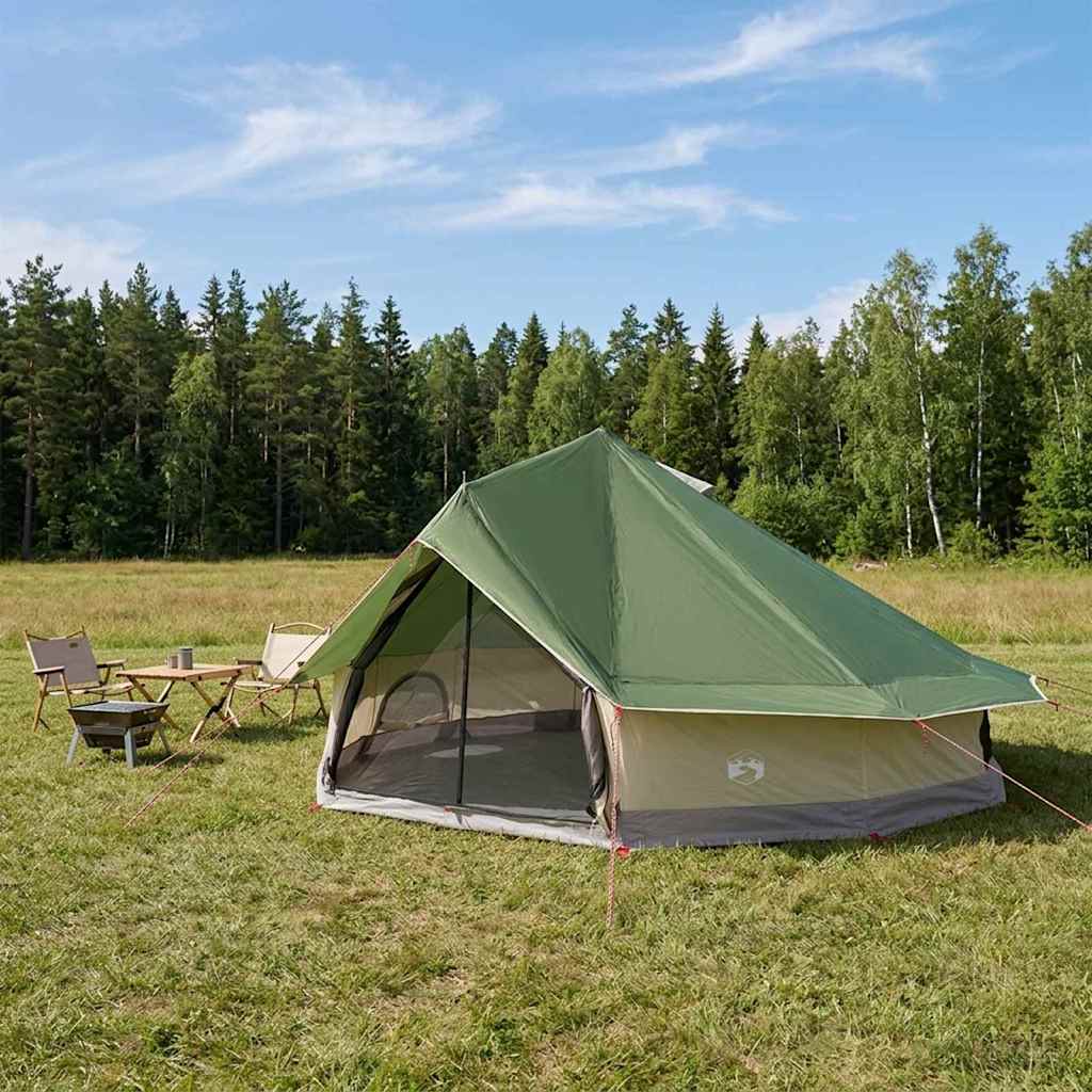 Tipi Tent Green 800 x 800 x 430 cm Polyester and Steel
