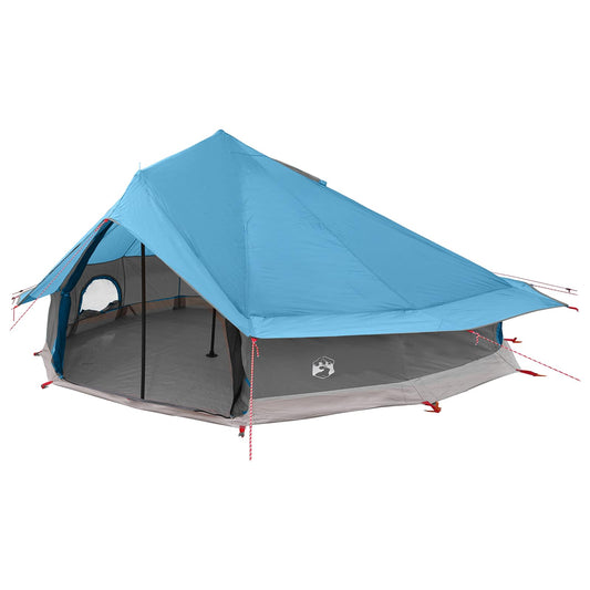 Tipi Tent 20-Person Blue Polyester and Steel
