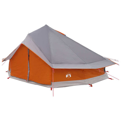 Tipi Tent with Roof Grey and Orange 800 x 800 x 430 cm