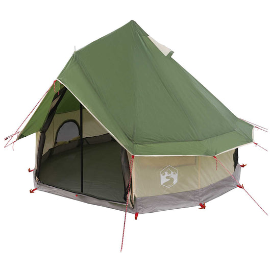 Tipi Tent 4-Person Green Polyester and Steel