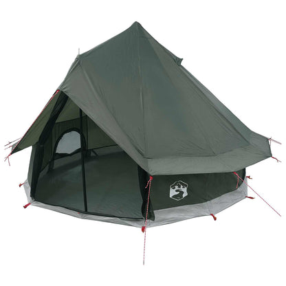 Tipi Tent with Roof Army Green 250 x 250 cm Polyester and Steel