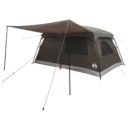 Family Tent Brown Grey 420 x 305 x 200 cm Polyester and Steel