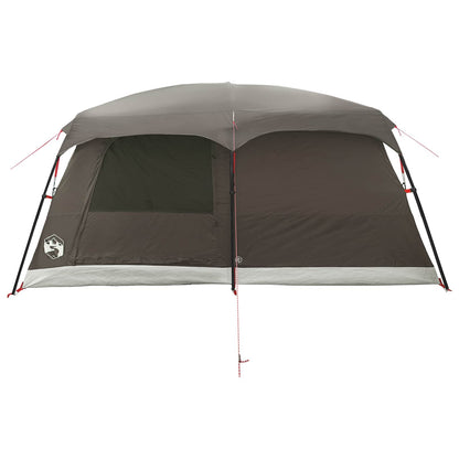 Family Tent Brown Grey 420 x 305 x 200 cm Polyester and Steel
