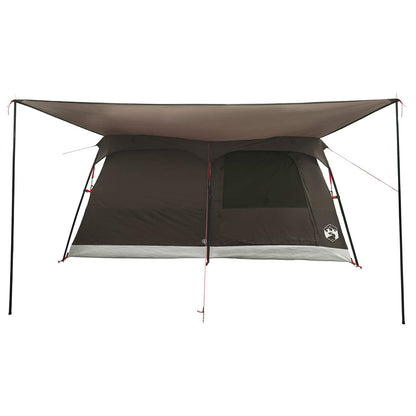 Family Tent Brown Grey 420 x 305 x 200 cm Polyester and Steel