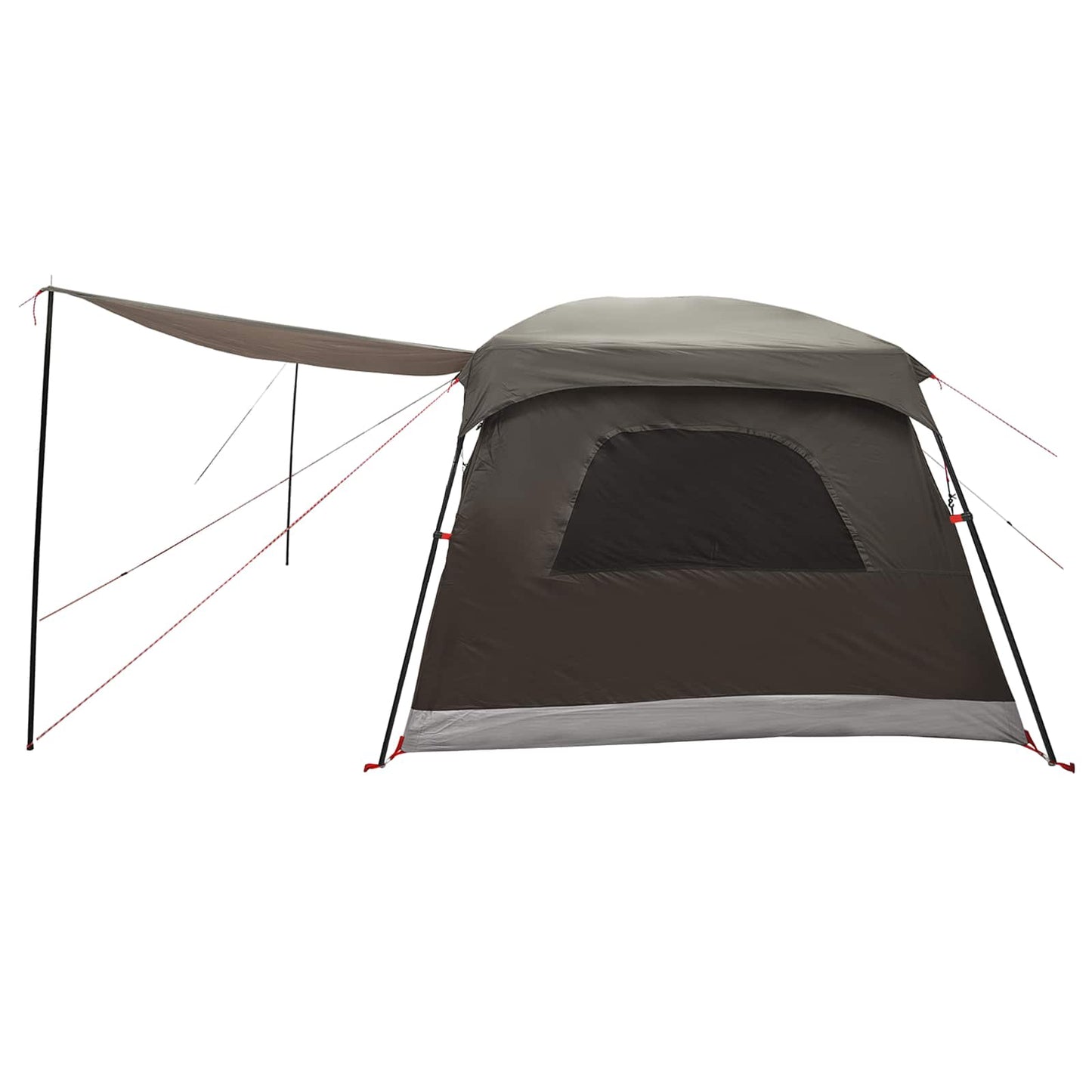Family Tent Brown Grey 420 x 305 x 200 cm Polyester and Steel