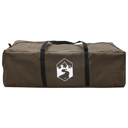 Family Tent Brown Grey 500 x 400 x 230 cm Polyester and Steel