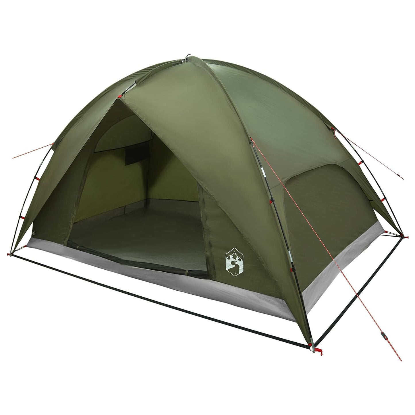 Camping Tent with Rainfly Water-resistant Dome Olive Green