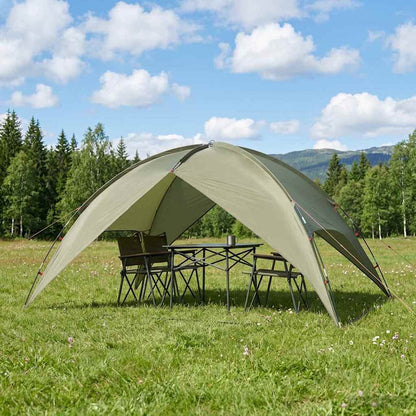 Camping Tent with Rainfly Water-resistant Dome Olive Green