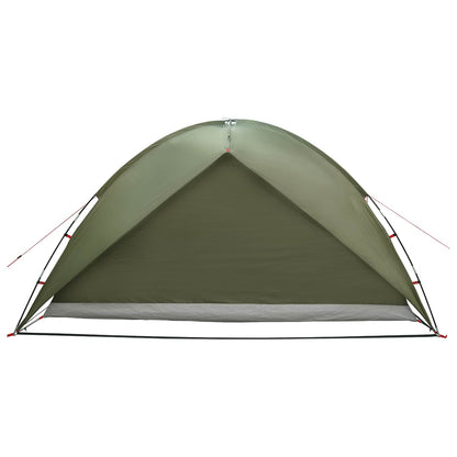 Camping Tent with Rainfly Water-resistant Dome Olive Green