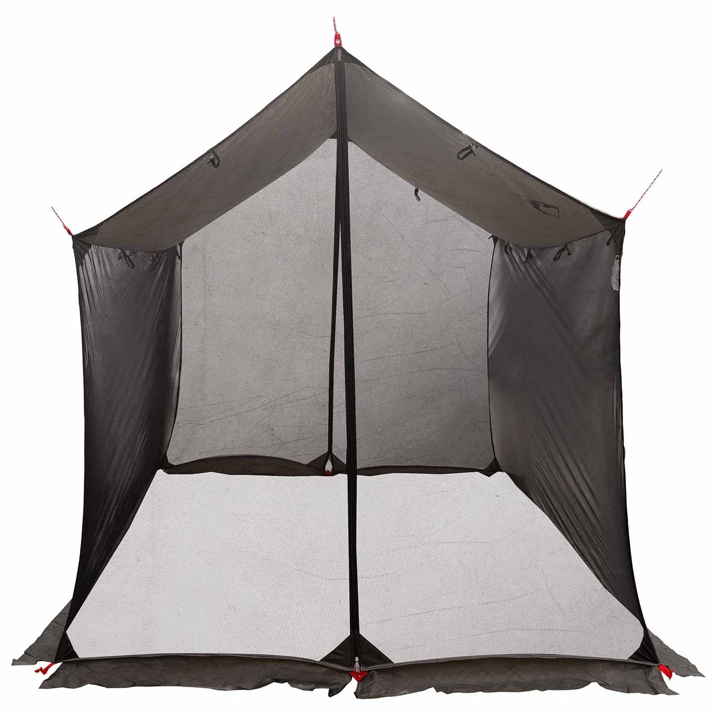 Camping Tarp with Mesh Walls Brown Grey 270 x 210 x 210 cm
