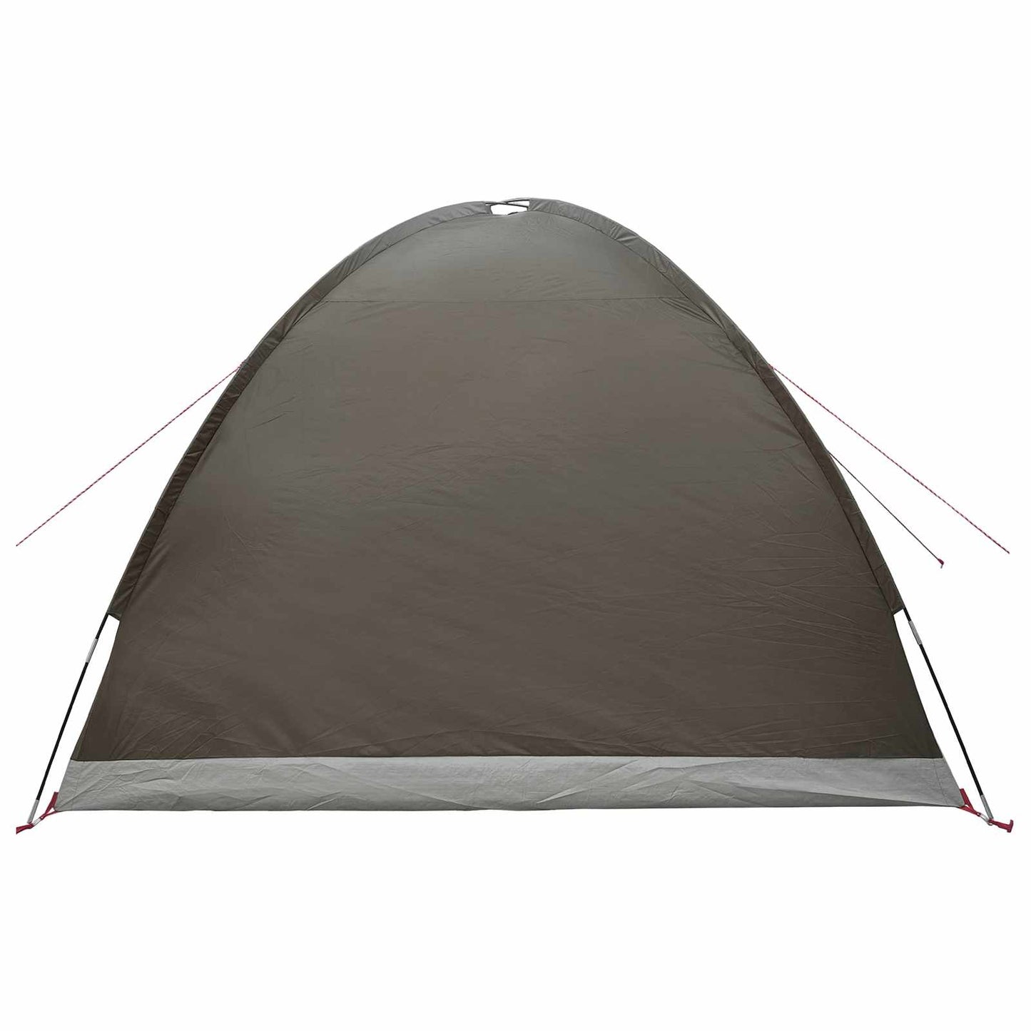 Cabin Tent with Roof Brown grey 4-Person Polyester and Steel
