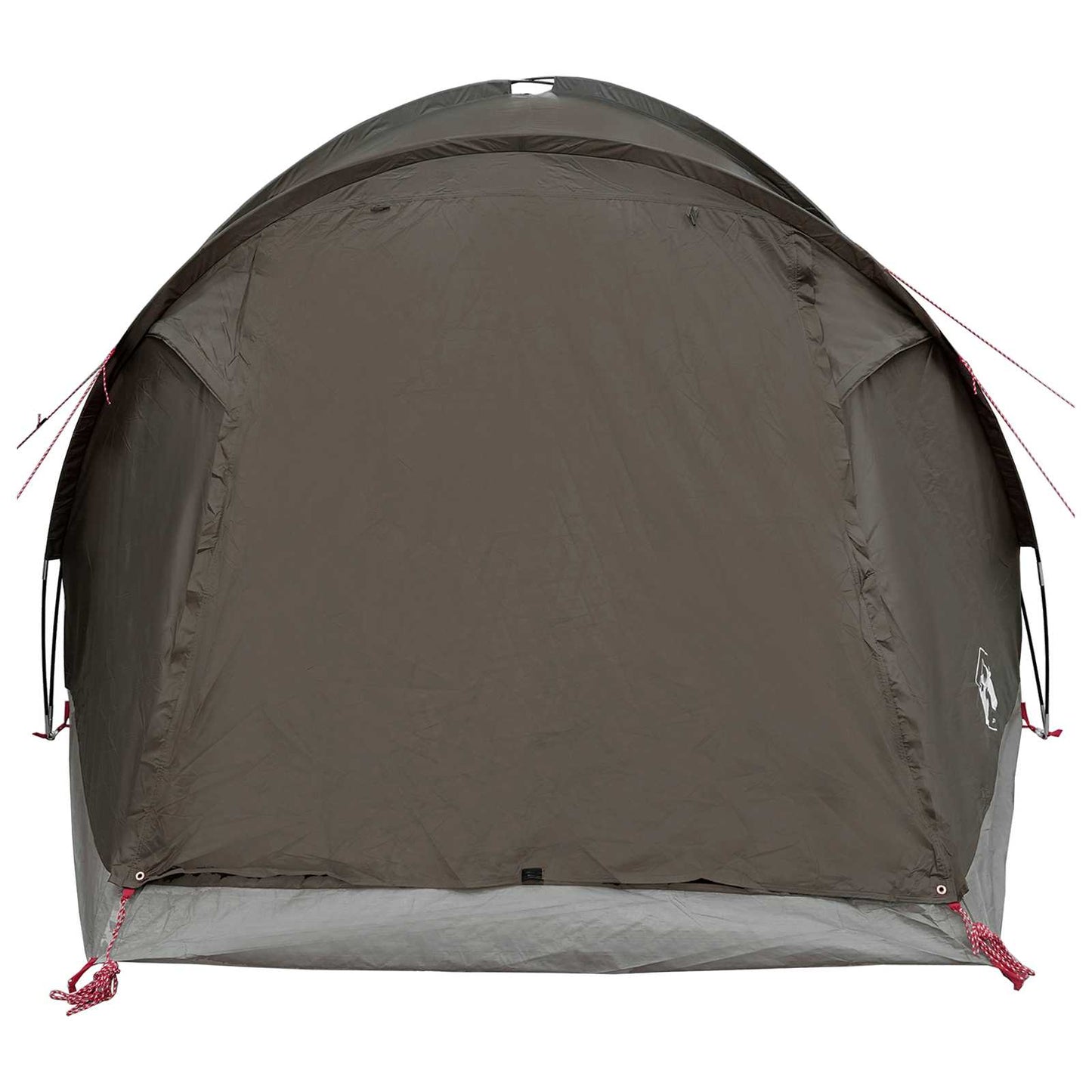 Cabin Tent with Roof Brown grey 4-Person Polyester and Steel