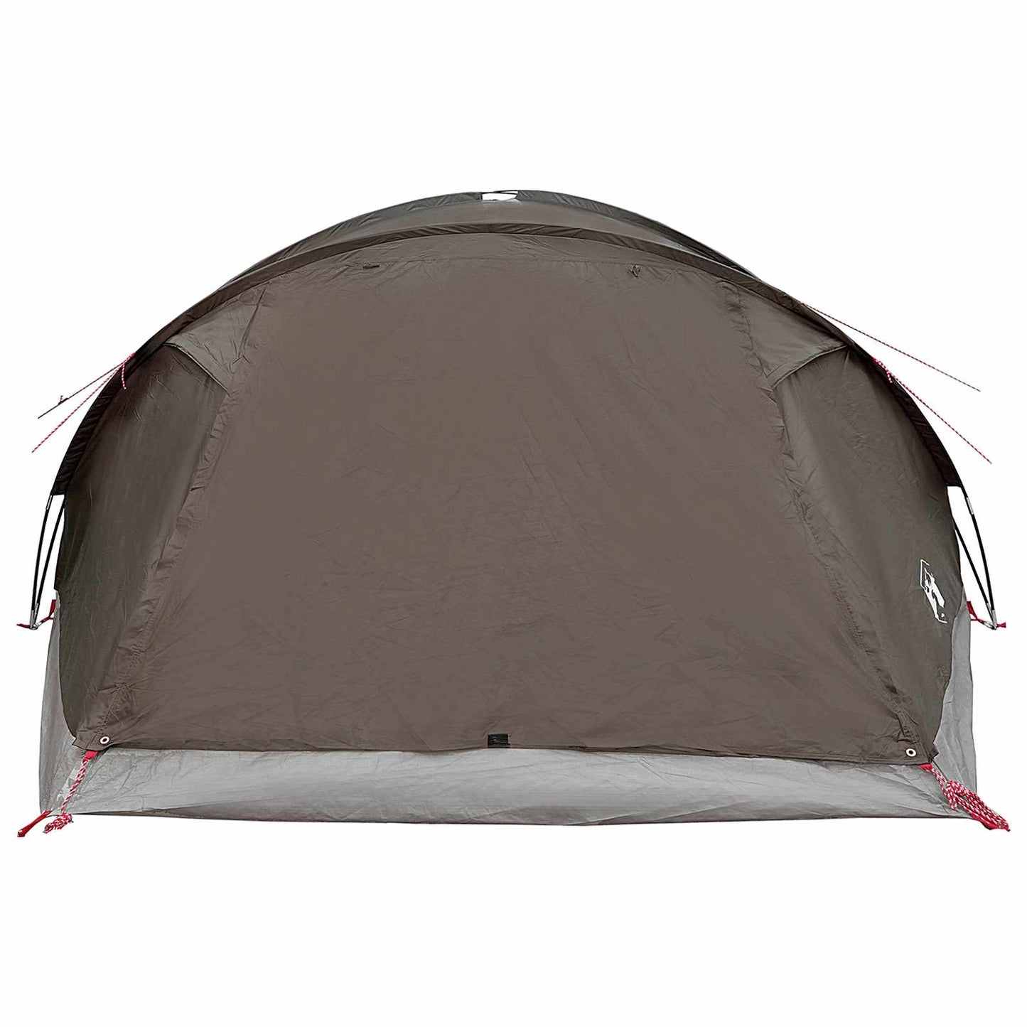 Cabin Tent with Roof Brown grey 8-Person Polyester and Steel
