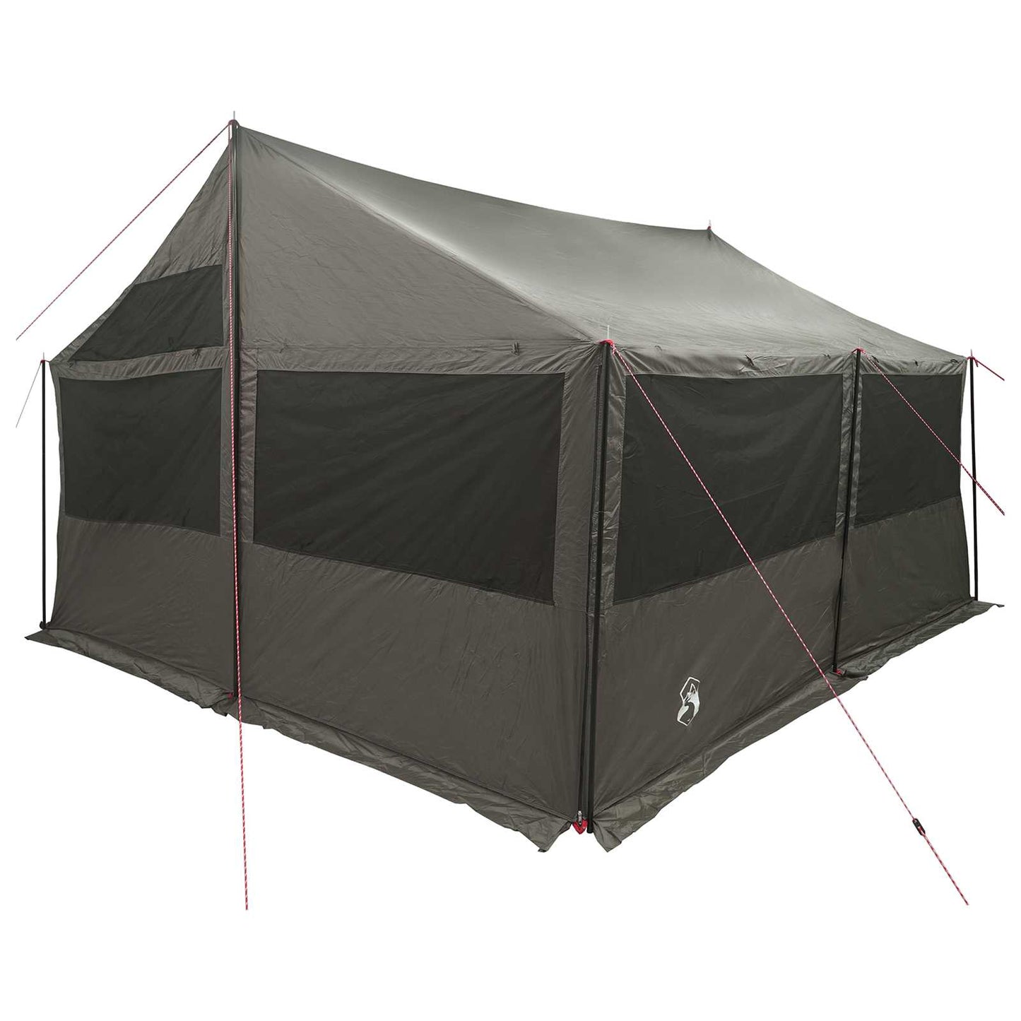 Family Tent Brown grey 450 x 400 x 265 cm Polyester and Steel