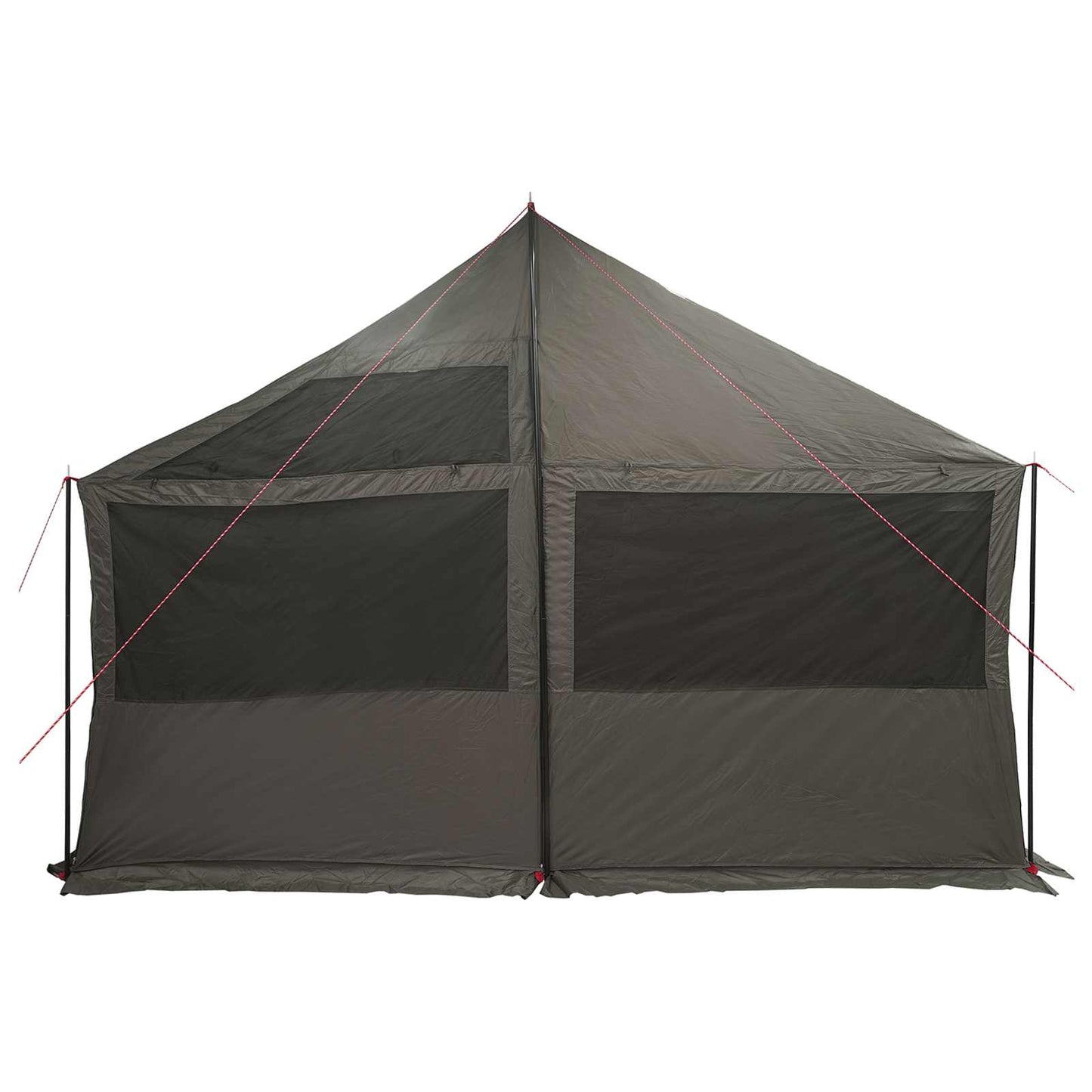 Family Tent Brown grey 450 x 400 x 265 cm Polyester and Steel