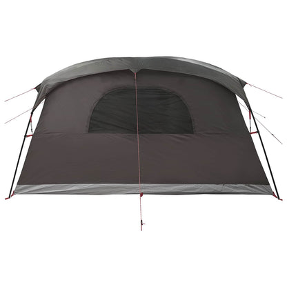 Tunnel Tent Brown Grey 366 x 244 x 198 cm Polyester and Steel