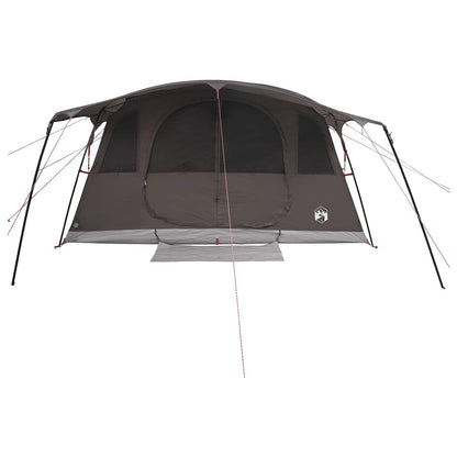 Tunnel Tent Brown Grey 366 x 244 x 198 cm Polyester and Steel